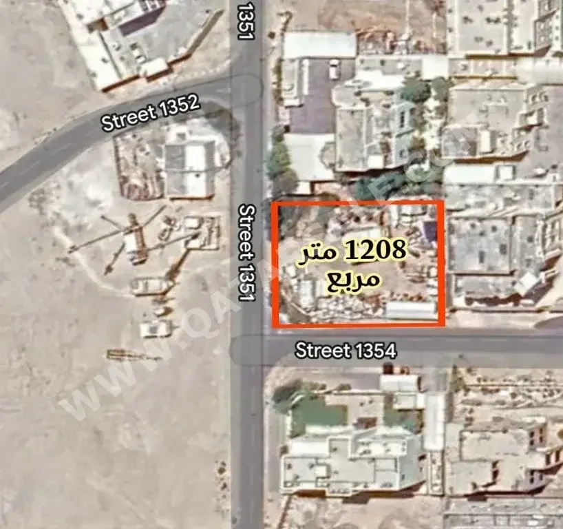 Lands For Sale in Al Daayen  - Rawdat Al Hamama  -Area Size 1,208 Square Meter