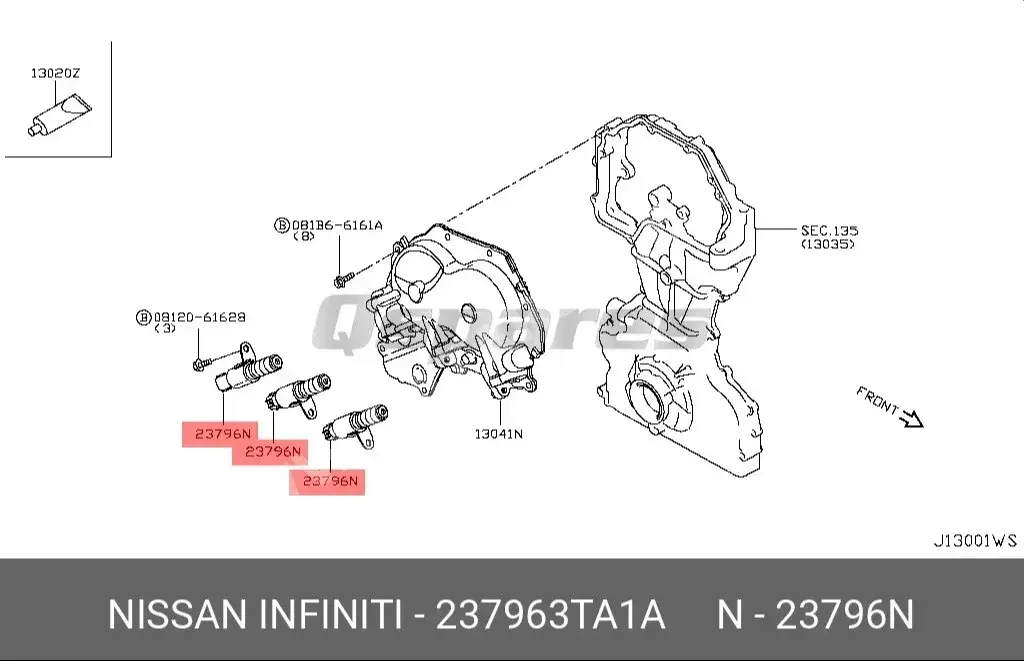 Car Parts - Nissan  Altima  - Engine & Engine Parts  -Part Number: 237963TA1A