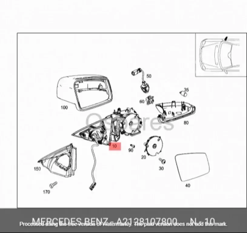 Car Parts - Mercedes-Benz  E-Class  - Body Parts & Mirrors  -Part Number: A2128107800