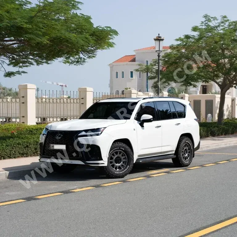 Lexus  LX  600 F Sport  2022  Automatic  30,000 Km  6 Cylinder  Four Wheel Drive (4WD)  SUV  White  With Warranty