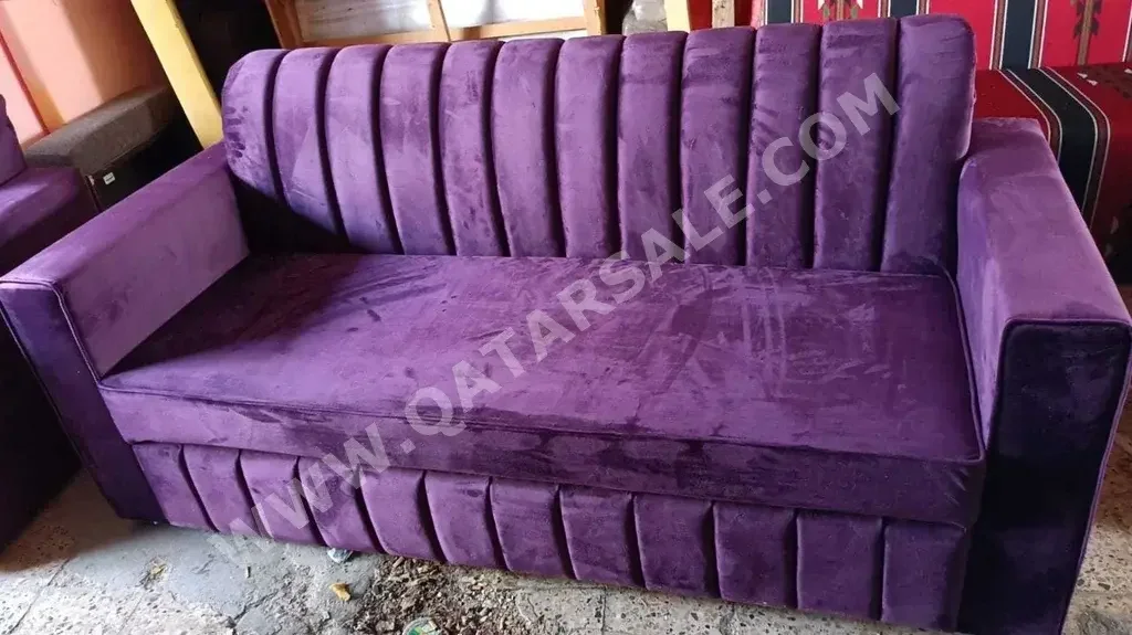 Sofas, Couches & Chairs Sofa Set  - Velvet  - Purple