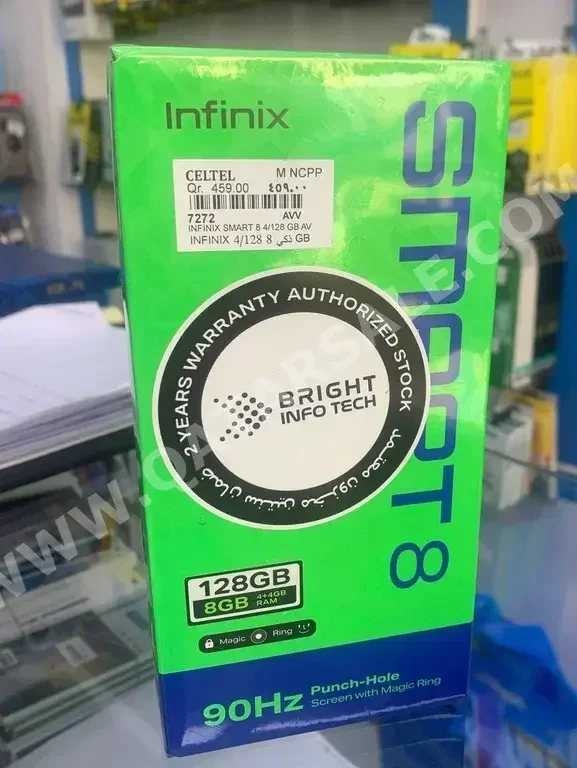 Infinix  - Smart  - 8  - Gold  - 128 GB  - Under Warranty