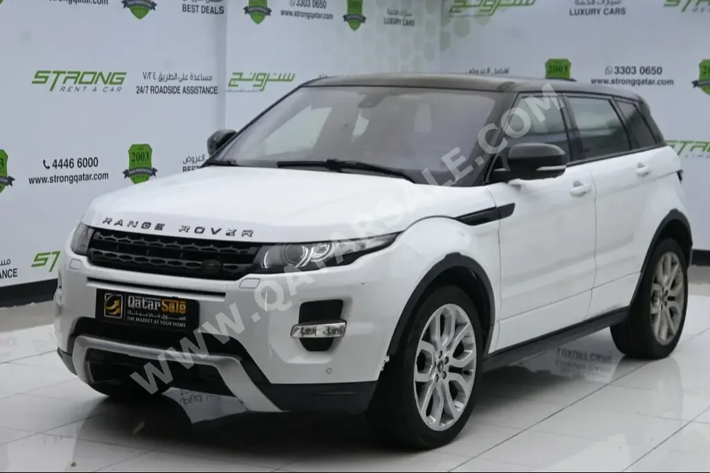 Land Rover  Evoque  2013  Automatic  91,000 Km  4 Cylinder  Four Wheel Drive (4WD)  SUV  White