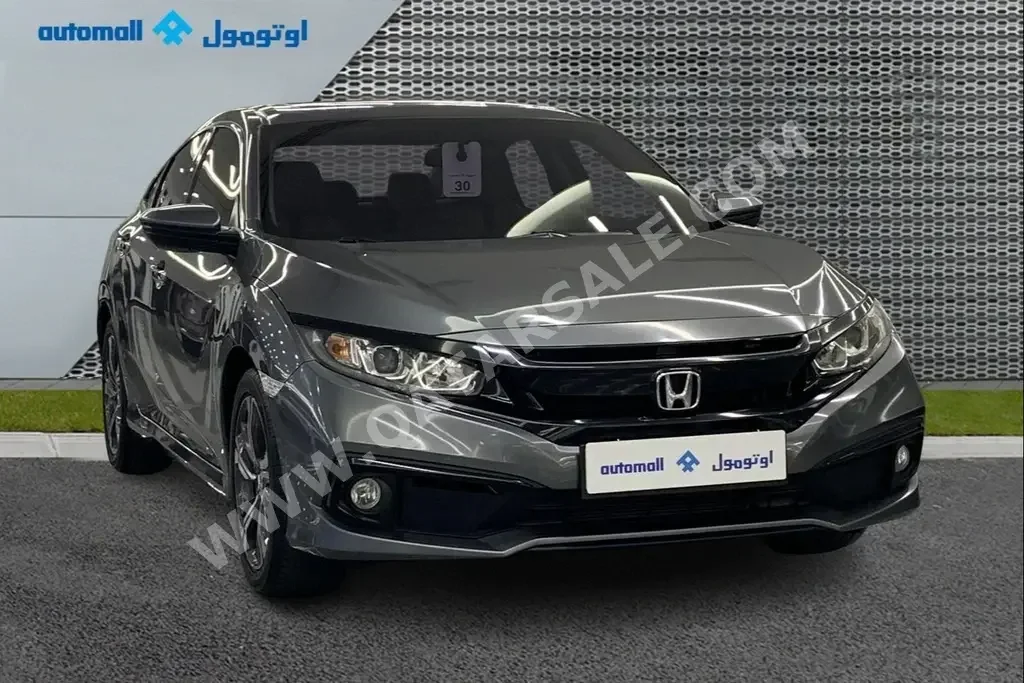 Honda  Civic  LXI  2020  Automatic  77,750 Km  4 Cylinder  Front Wheel Drive (FWD)  Sedan  Gray
