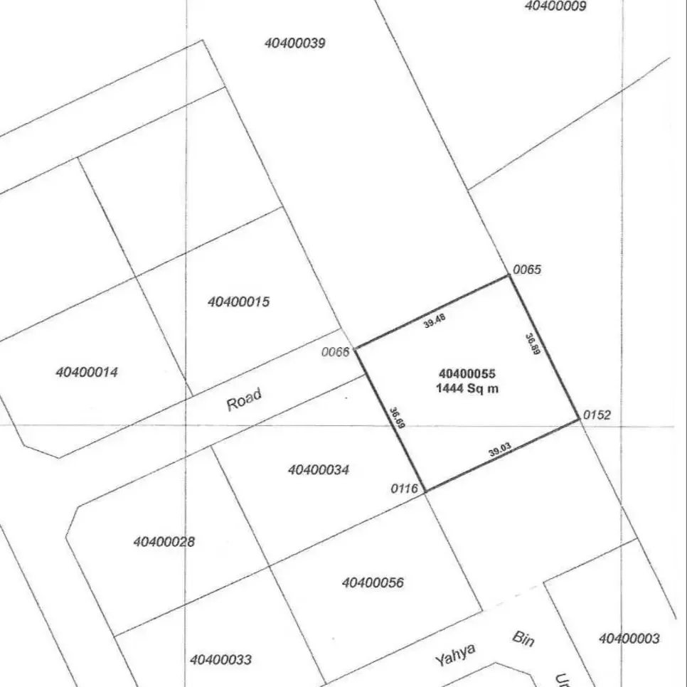 Lands For Sale in Doha  - New Sleta  -Area Size 1,444 Square Meter