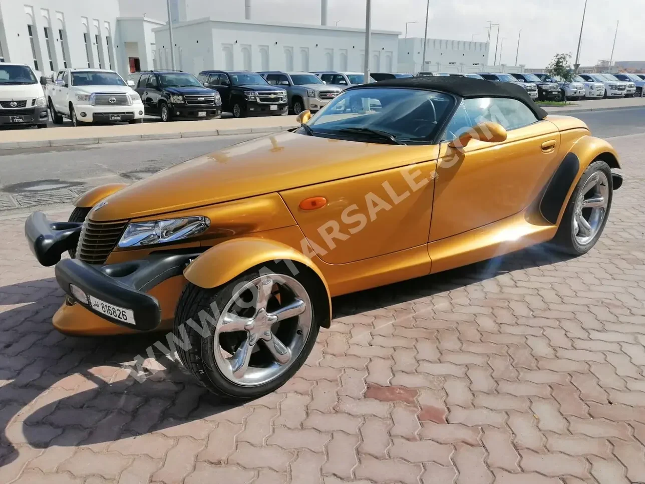 Chrysler  Prowler  2002  Automatic  6,500 Km  8 Cylinder  Rear Wheel Drive (RWD)  Convertible  Gold
