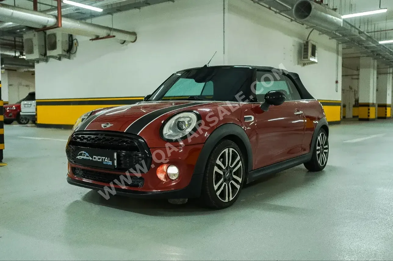 Mini  Cooper  2017  Automatic  100,000 Km  4 Cylinder  Front Wheel Drive (FWD)  Convertible  Red