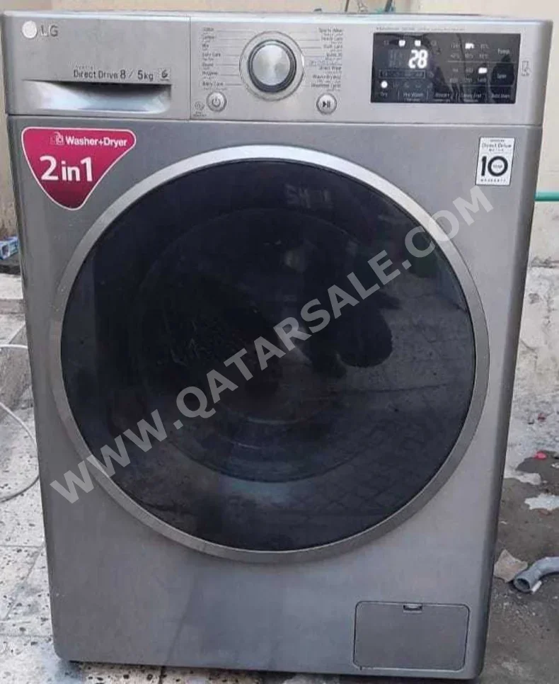 Washers & Dryers Sets LG /  8 Kg  Custom  2020  33 CM  A  23 CM  Steam Washer  Steam Dryer  Stackable  With Delivery  With Installation  Front Load Washer  Electric
