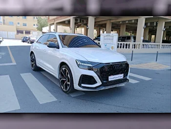Audi  Q8  RS  2022  Automatic  56,000 Km  6 Cylinder  Four Wheel Drive (4WD)  SUV  White  With Warranty