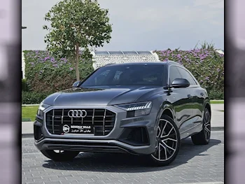 Audi  Q8  S-Line  2019  Automatic  75,500 Km  6 Cylinder  All Wheel Drive (AWD)  SUV  Gray  With Warranty