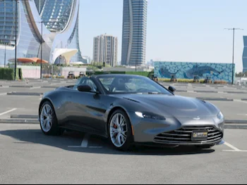  Aston Martin  Vantage  Roadster  2023  Automatic  2,000 Km  8 Cylinder  Rear Wheel Drive (RWD)  Convertible  Gray  With Warranty