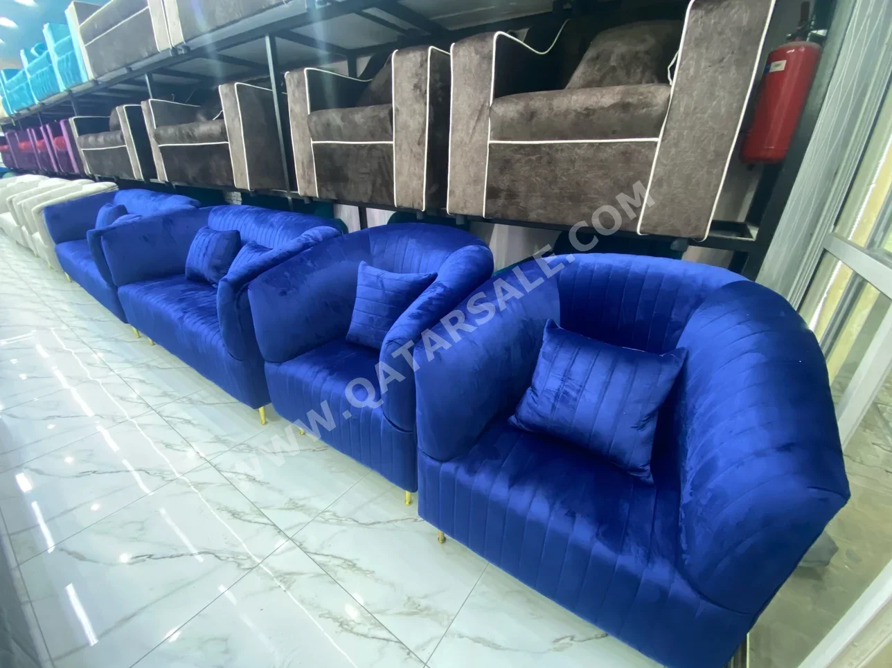 Sofas, Couches & Chairs Sofa Set  Blue