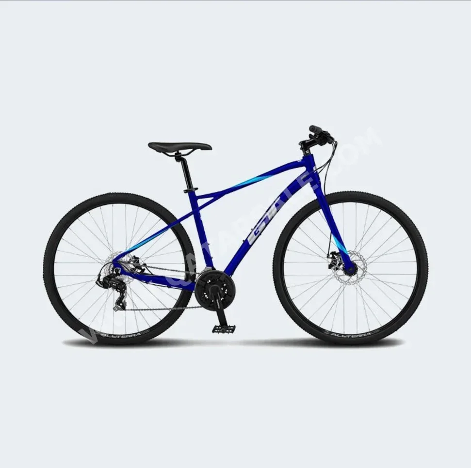 دراجة هايبرد  جي تي بايكس  كبير جدًا (21-22 بوصة)  أزرق