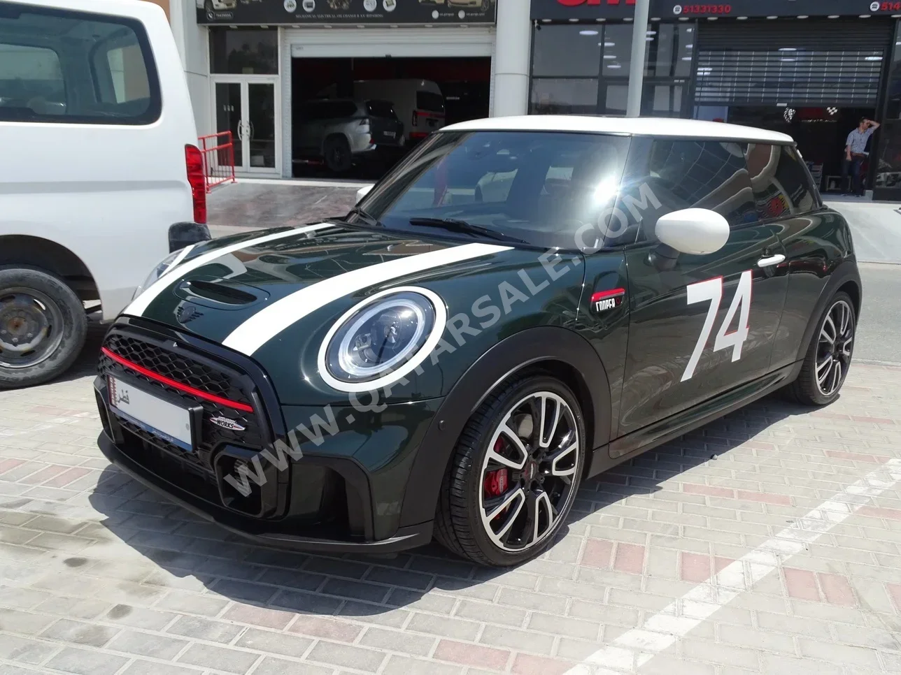 Mini  Cooper  JCW  2022  Automatic  25,000 Km  4 Cylinder  Front Wheel Drive (FWD)  Hatchback  Green  With Warranty