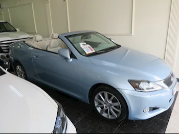 Lexus  IS  300 C  2011  Automatic  123,000 Km  6 Cylinder  Rear Wheel Drive (RWD)  Convertible  Silver