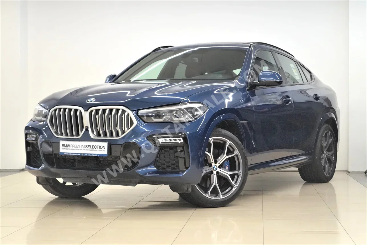 BMW  X-Series  X6 40i  2022  Automatic  42,450 Km  6 Cylinder  All Wheel Drive (AWD)  SUV  Blue  With Warranty