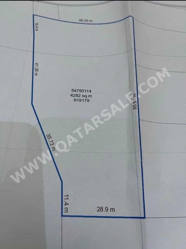 Lands For Sale in Al Rayyan  - Muraikh  -Area Size 4٬282 Square Meter