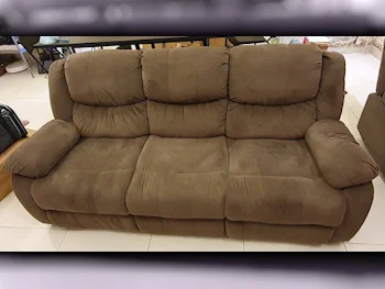 Sofas, Couches & Chairs 3-Seat Sofa  - Fabric  - Brown
