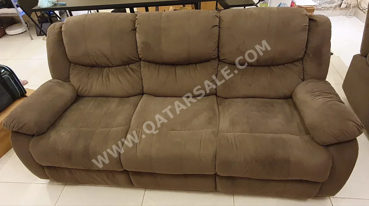 Sofas, Couches & Chairs 3-Seat Sofa  - Fabric  - Brown