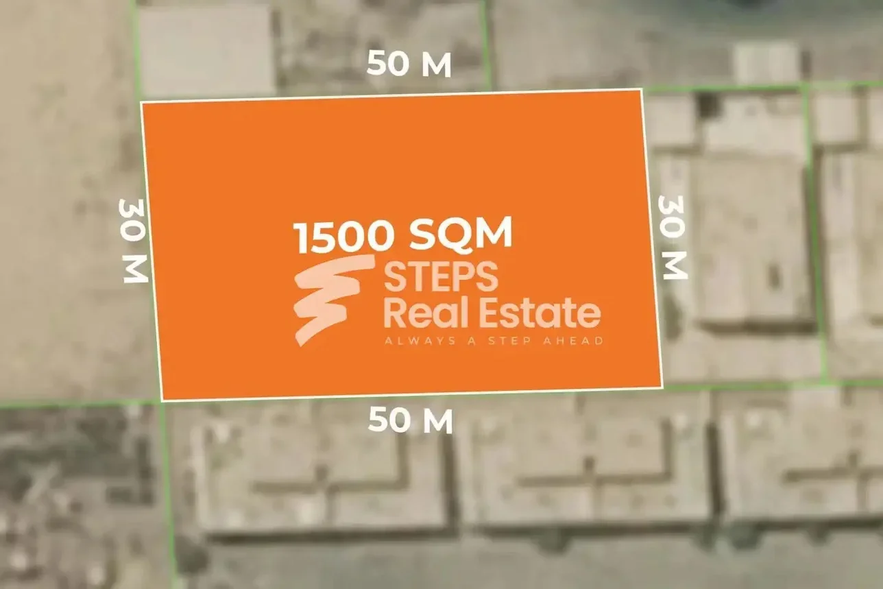 Lands For Sale in Umm Salal  - Umm Salal Ali  -Area Size 1,500 Square Meter