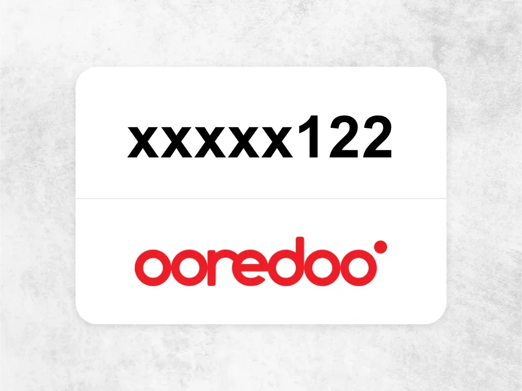 Ooredoo Mobile Phone  xxxxx122