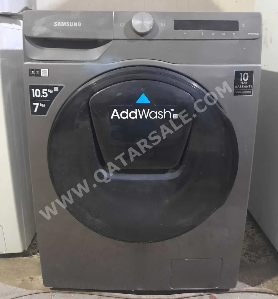 Washers & Dryers Sets Samsung /  10 Kg  Stainless Steel  2020  Steam Washer  Steam Dryer  Stackable  With Delivery  With Installation  Front Load Washer  Electric