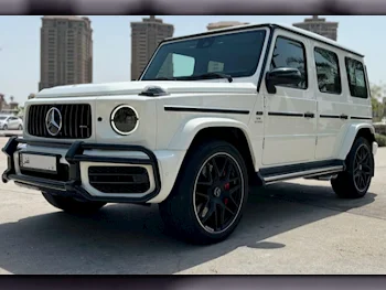 Mercedes-Benz  G-Class  63 Night Pack  2021  Automatic  29,000 Km  8 Cylinder  Four Wheel Drive (4WD)  SUV  White  With Warranty