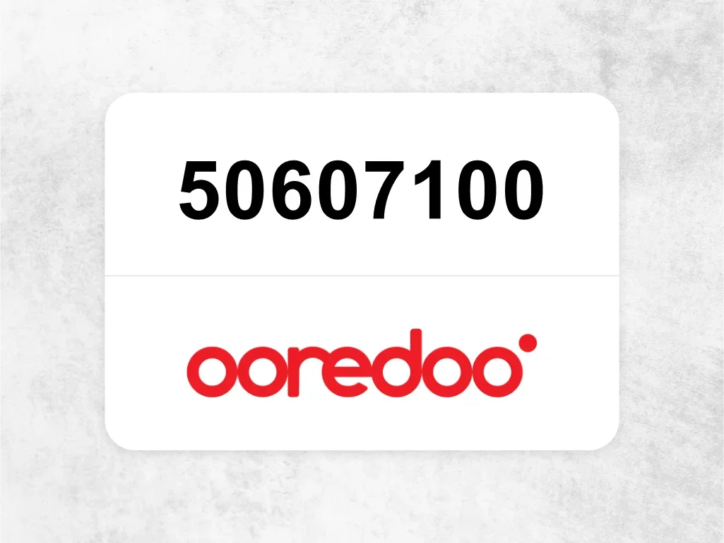 Ooredoo Mobile Phone  50607100