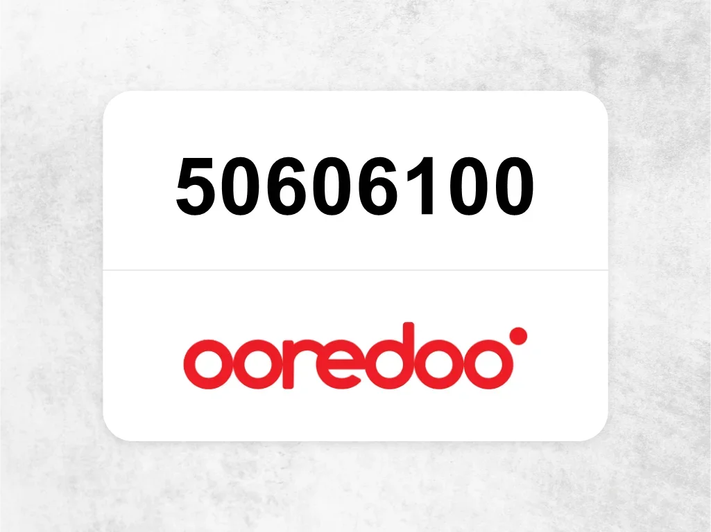 Ooredoo Mobile Phone  50606100