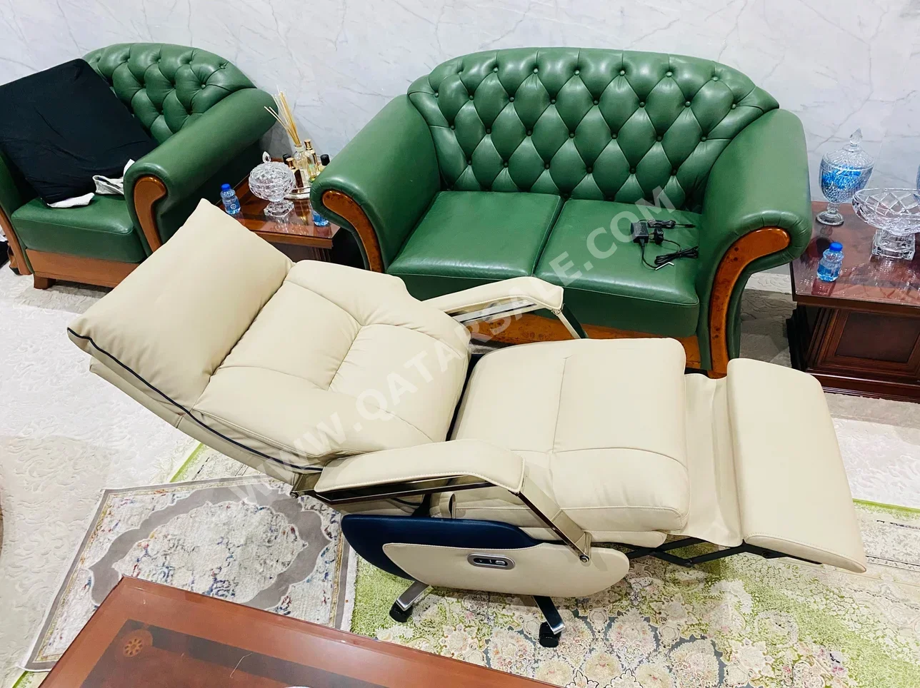 كراسي مكتب - كرسي المدير  - اللون البيج