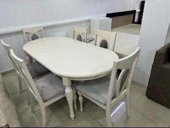 Dining Table with Chairs  - White