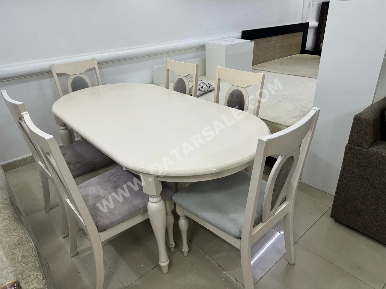 Dining Table with Chairs  - White