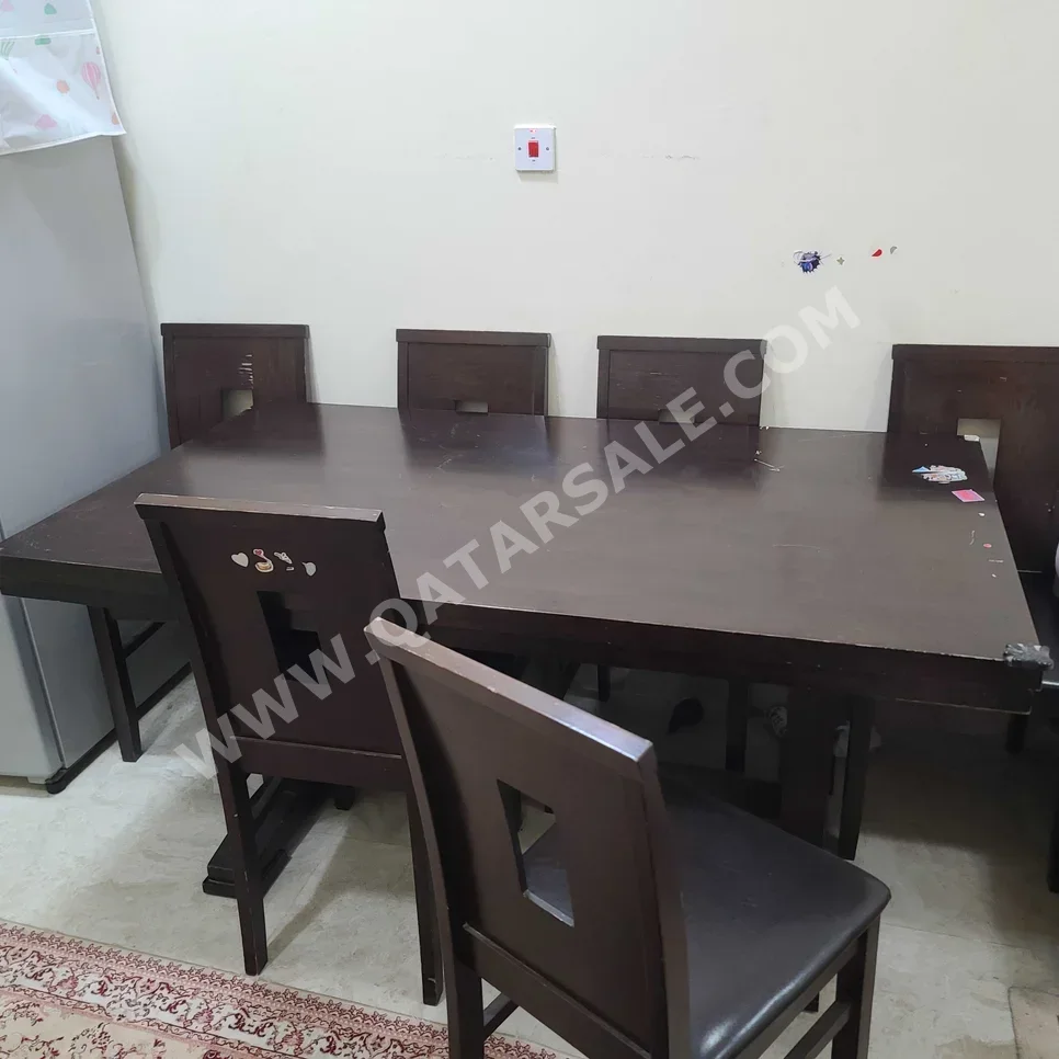 Dining Table with Chairs  - Brown