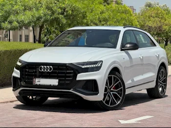 Audi  Q8  S-Line  2023  Automatic  1,300 Km  6 Cylinder  All Wheel Drive (AWD)  SUV  White  With Warranty