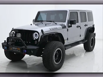 Jeep  Wrangler  Willys  2017  Automatic  108,000 Km  6 Cylinder  Four Wheel Drive (4WD)  SUV  Silver