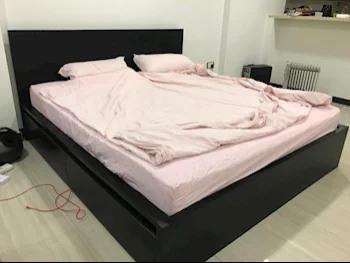 Beds - IKEA  - King  - Brown  - Mattress Included