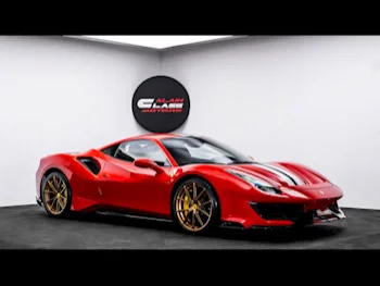 Ferrari  488  Pista  2016  Automatic  1,000 Km  8 Cylinder  Rear Wheel Drive (RWD)  Coupe / Sport  Red