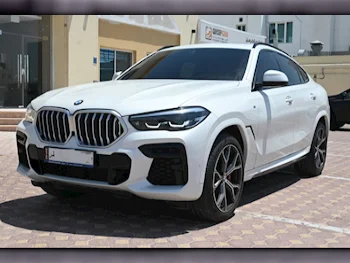 BMW  X-Series  X6  2022  Automatic  45,000 Km  6 Cylinder  Four Wheel Drive (4WD)  SUV  White  With Warranty