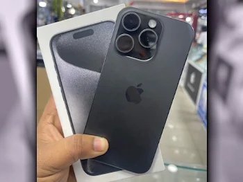 Apple  - iPhone 15  - Pro  - Black  - 256 GB  - Under Warranty