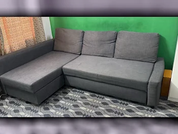 الأرائك والكنب والكراسي ايكيا  كنبة-سرير  - اللون الرمادي  - سرير أريكة