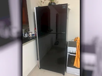 SHARP  Top Freezer Refrigerator  - Black