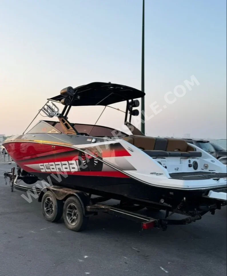 Speed Boat Scarab  255 ID  With Trailer
