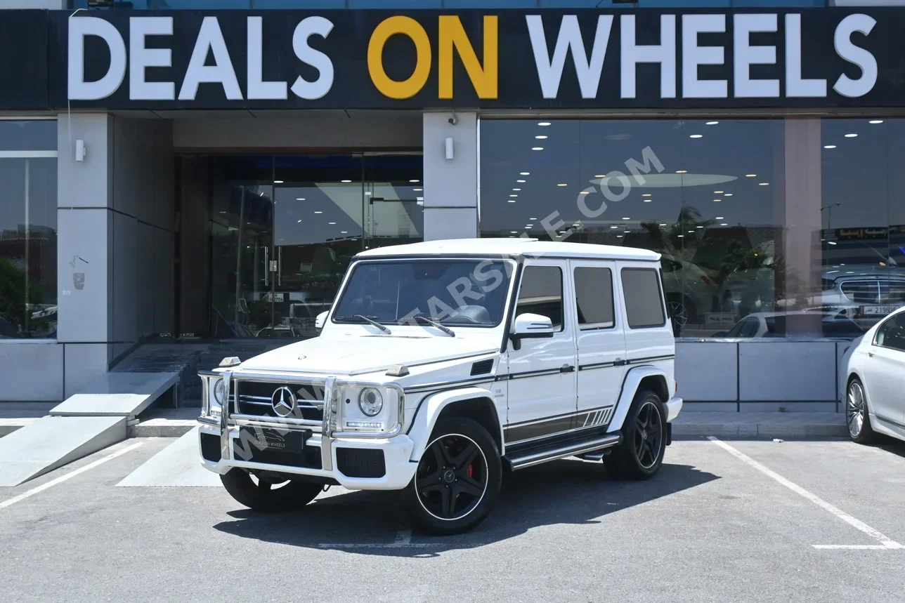 Mercedes-Benz  G-Class  63 AMG  2015  Automatic  95,000 Km  8 Cylinder  Four Wheel Drive (4WD)  SUV  White