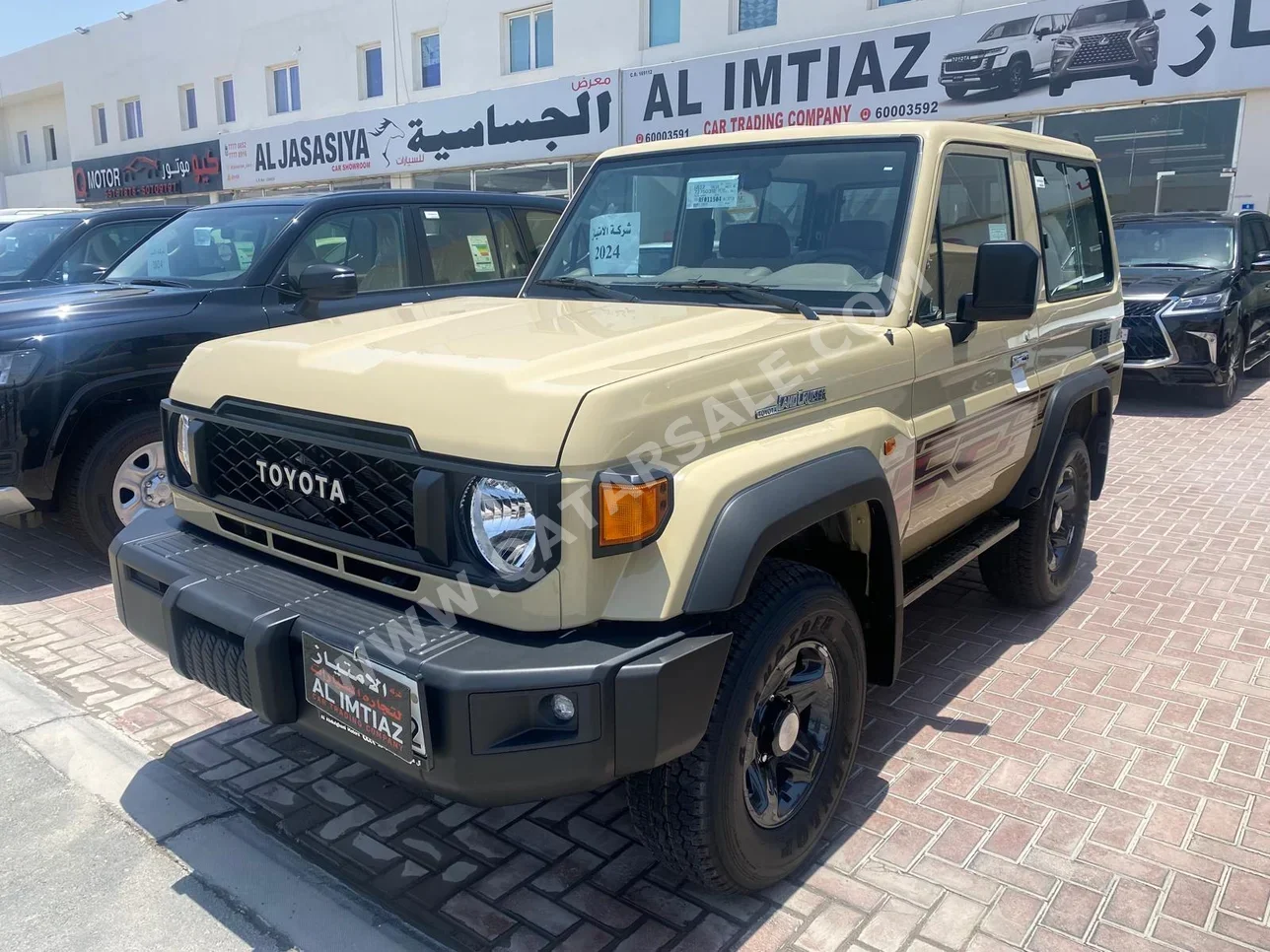 Toyota  Land Cruiser  Hard Top  2024  Manual  0 Km  6 Cylinder  Four Wheel Drive (4WD)  SUV  Beige  With Warranty