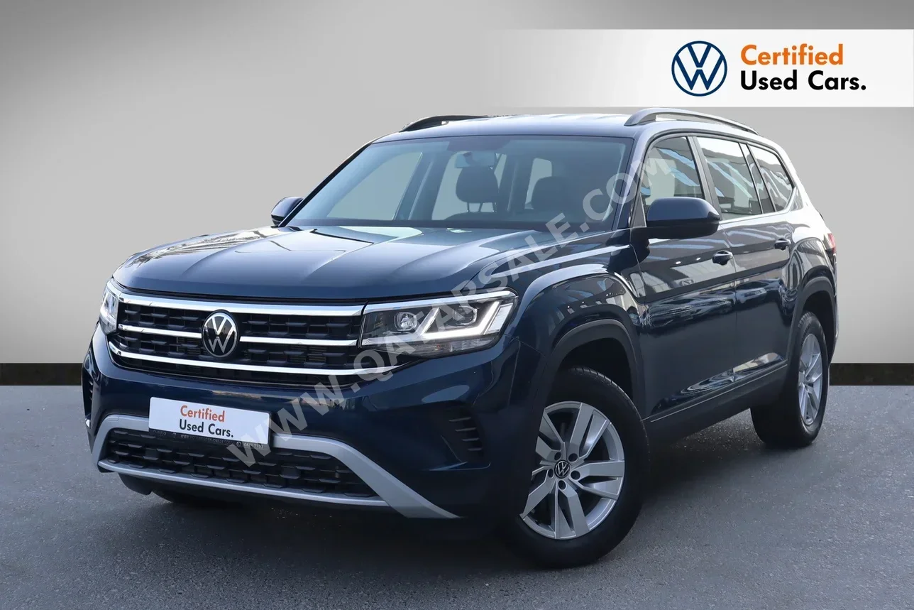 Volkswagen  Teramont  S  2022  Automatic  30,000 Km  4 Cylinder  All Wheel Drive (AWD)  SUV  Blue  With Warranty