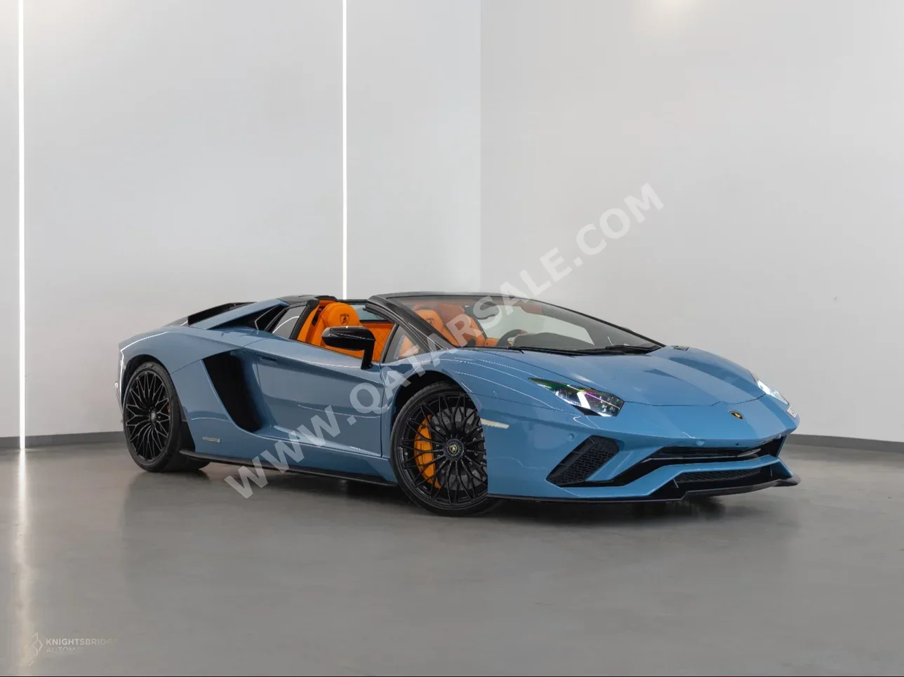 Lamborghini  Aventador  S Roadster  2019  Automatic  34,500 Km  12 Cylinder  Rear Wheel Drive (RWD)  Convertible  Blue  With Warranty