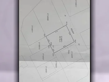 اراضي للبيع في الدوحة  - أم غويلينة  -المساحة 422 متر مربع