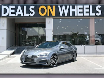 Audi  A5  40 TFSI  2019  Automatic  44,500 Km  4 Cylinder  Front Wheel Drive (FWD)  Sedan  Gray  With Warranty