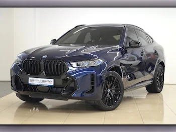 BMW  X-Series  X6 M40i  2024  Automatic  1٬200 Km  6 Cylinder  Four Wheel Drive (4WD)  SUV  Blue  With Warranty