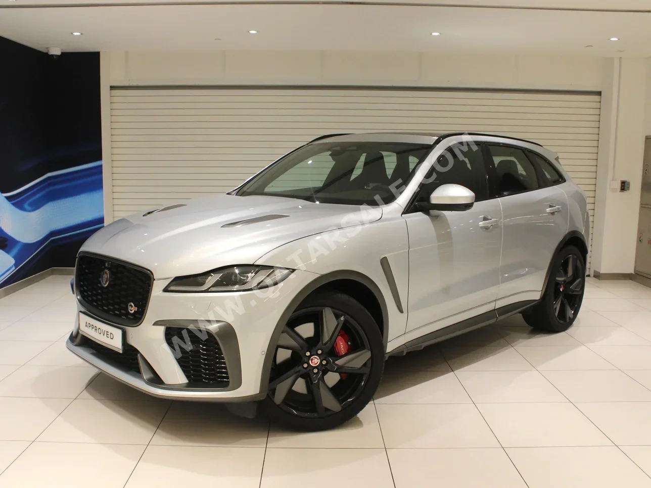 Jaguar  F-Pace  SVR  2022  Automatic  36,000 Km  8 Cylinder  Four Wheel Drive (4WD)  SUV  Silver  With Warranty
